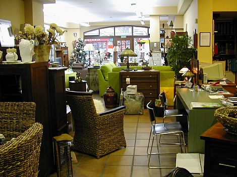 Foto interior de la tienda donde se puede ver la amplia exposicin